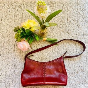 Vintage Fossil Cherry Red Shoulder Bag ZB9092